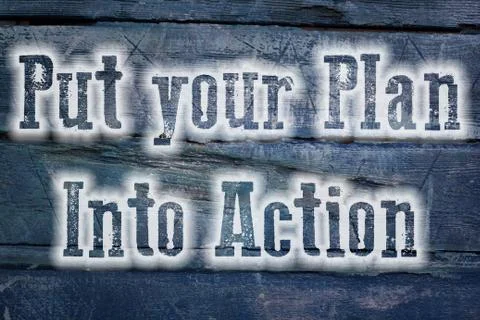 Put your plan into action concept Stock Illustration