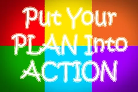 Put your plan into action concept Stock Illustration