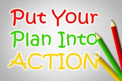 Put your plan into action concept イラスト素材