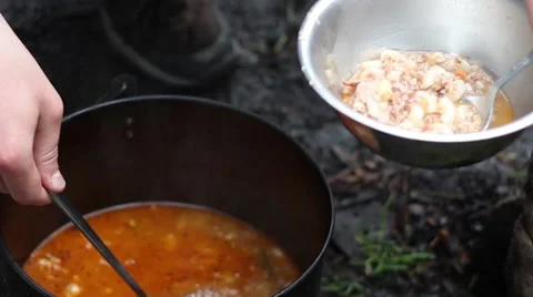 Puting Food On The Plate Stock Footage 64779005