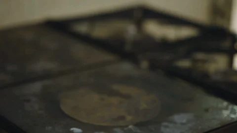 Puting a pot on the fire Stock-Footage 87868531