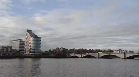 Putney Bridge Static Stock Footage 42848923