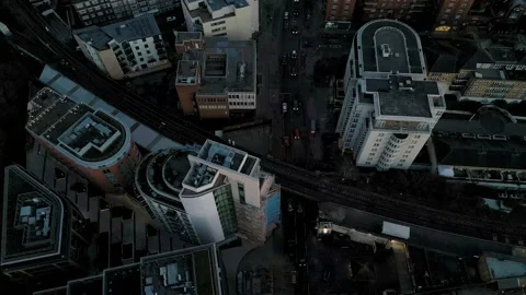 Putney Drone Dusk Video stock 233095150