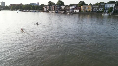 Putney Rowing, 21st July 2026 , 5pm, London Stock Footage 340236914