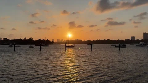 Putney sunset Stock Footage 326091727