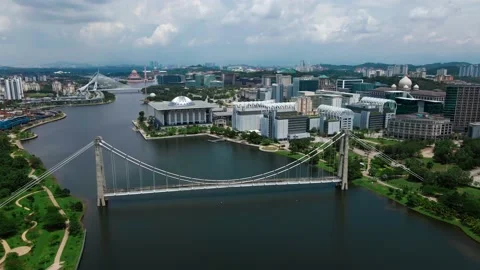 Putrajaya administration office building Stock Footage 141870351