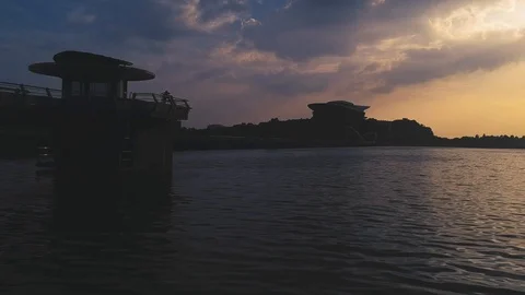 Putrajaya lake Stock Footage 89720477
