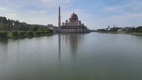Putrajaya Mosque Close View Stock Footage 147932430