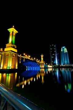 Putrajaya at Night Foto stock