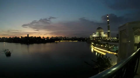 Putrajaya Sunset Timelaps Video stock 39349305