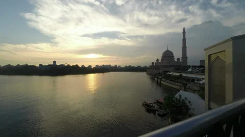 Putrajaya Sunset Timelapse Stock Footage 39348865