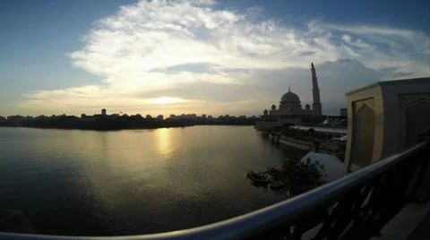 Putrajaya Sunset Timelapse Video stock 39348871