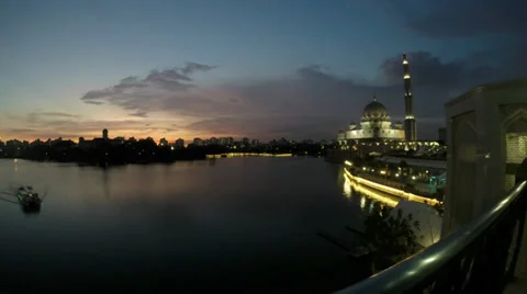 Putrajaya Sunset Timelapse Stock Footage 39349313