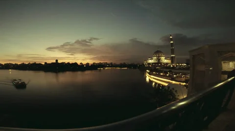 Putrajaya Sunset Timelapse Stock Footage 39349934
