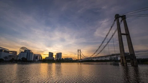 Putrajaya Waterfront Time Lapse. Stock Footage 121709705