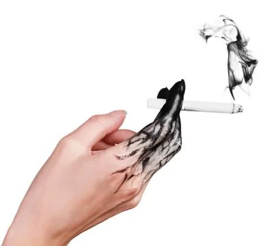 Putrefaction from smoking Foto stock