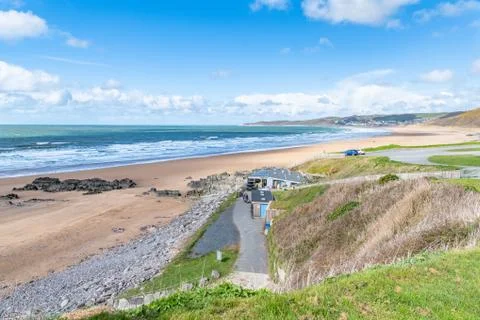 Putsborough and Woolacombe Beach, Devon Stock Photos