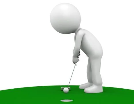 Putt Stock Illustration
