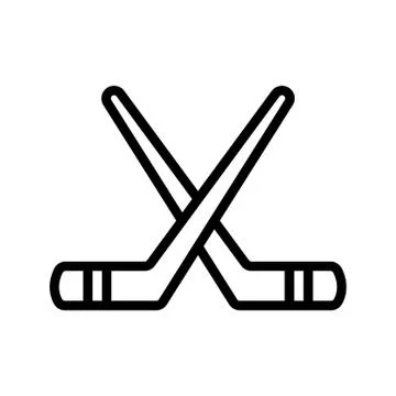 Putter, puck icon vector. Isolated contour symbol illustration Stock Illustration