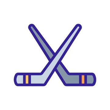 Putter, puck icon vector. Isolated contour symbol illustration Stock Illustration