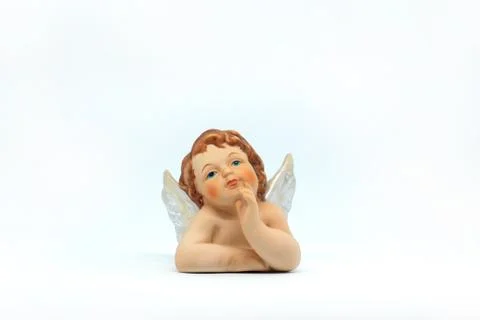 Putti isolated on white background Foto stock