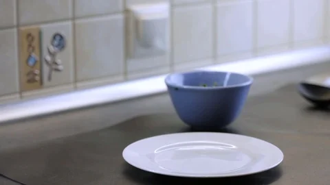Putting beef ribs on plate Stock Footage 120462877