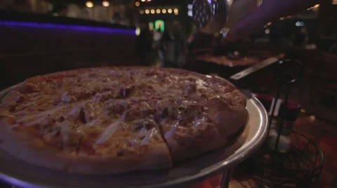 Putting Cheese on Pizza 스톡 동영상 52080132