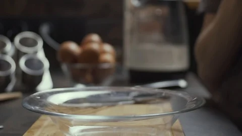 Putting cherry tomatoes in plate Stock Footage 125948691