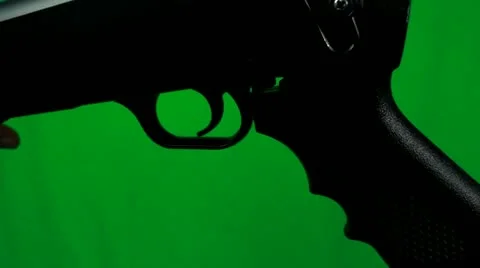 Putting Finger On A Trigger And Holding Shotgun Stock Footage