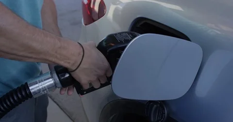 Putting Gas in Car 2 Stock Footage 73050093