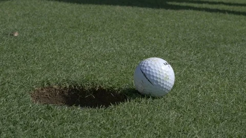 Putting Golf Ball Missing Hole Missed Opportunity Concept 動画素材 118027519