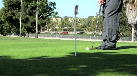 Putting on the green Stock Footage 44507892