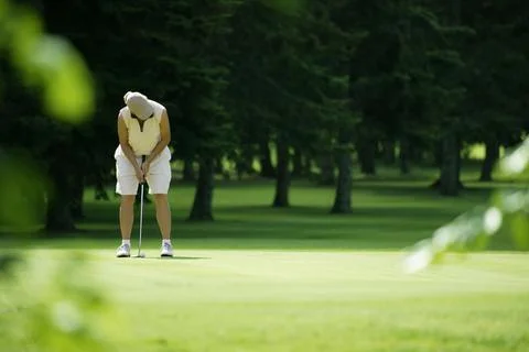 On The Putting Green Stock Photos