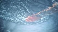 Putting Hand Into Water, Slow Motion Stock Footage