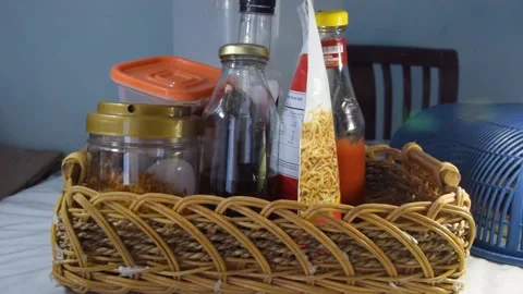 Putting ingredients Stock Footage 153824605