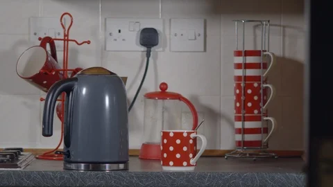 Putting the kettle on Stock Footage 86684191