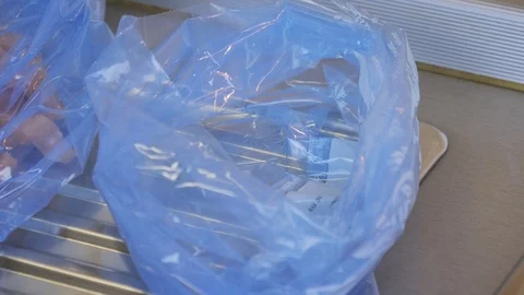 Putting the meat into freezer bag Stock-Footage 87306999