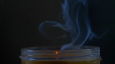 Putting Out The Candlelight Flame Video stock 108136846