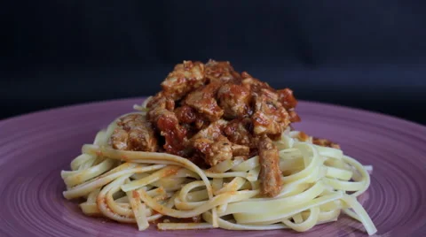Putting parmesan cheese on spaghetti Video stock 61401224