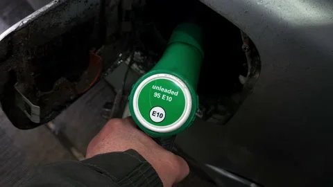 Putting petrol in a car. Stock Footage 169578286