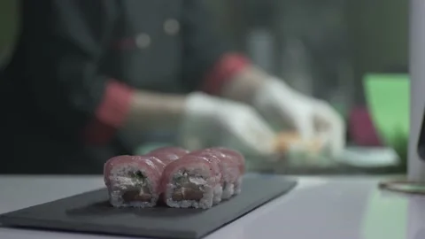 Putting prawns Stock Footage 208116868