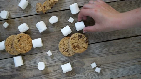 Putting some sweets. Stock Footage 65397143