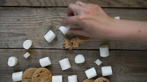 Putting some sweets. Stock Footage 65397331