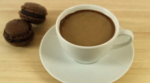 Putting sugar cube into coffee Video stock 58593038