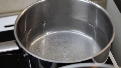 Putting tomatoes in the boiling water Stock Footage 121118758