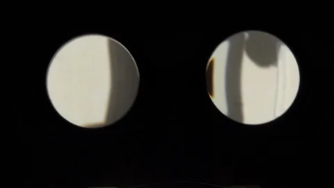 Putting On VR Headset Augmented Reality Goggles, POV Scene Stock Footage 104195162