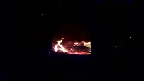 Putting Wood on Fire 1 Stock Footage 130669969