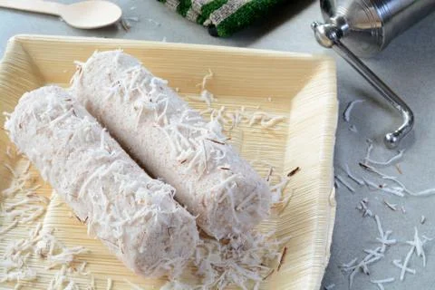 Puttu Indian dish Stock Photos