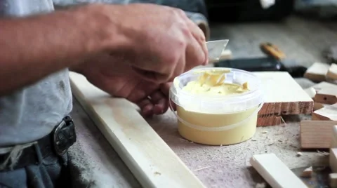 Putty construction Stock Footage 66445885