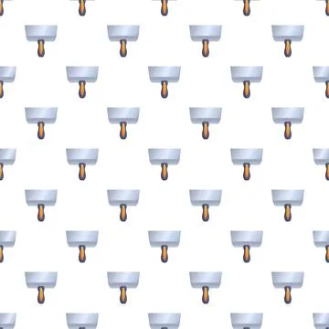 Putty knife building construction tool seamless pattern Illustrazione stock